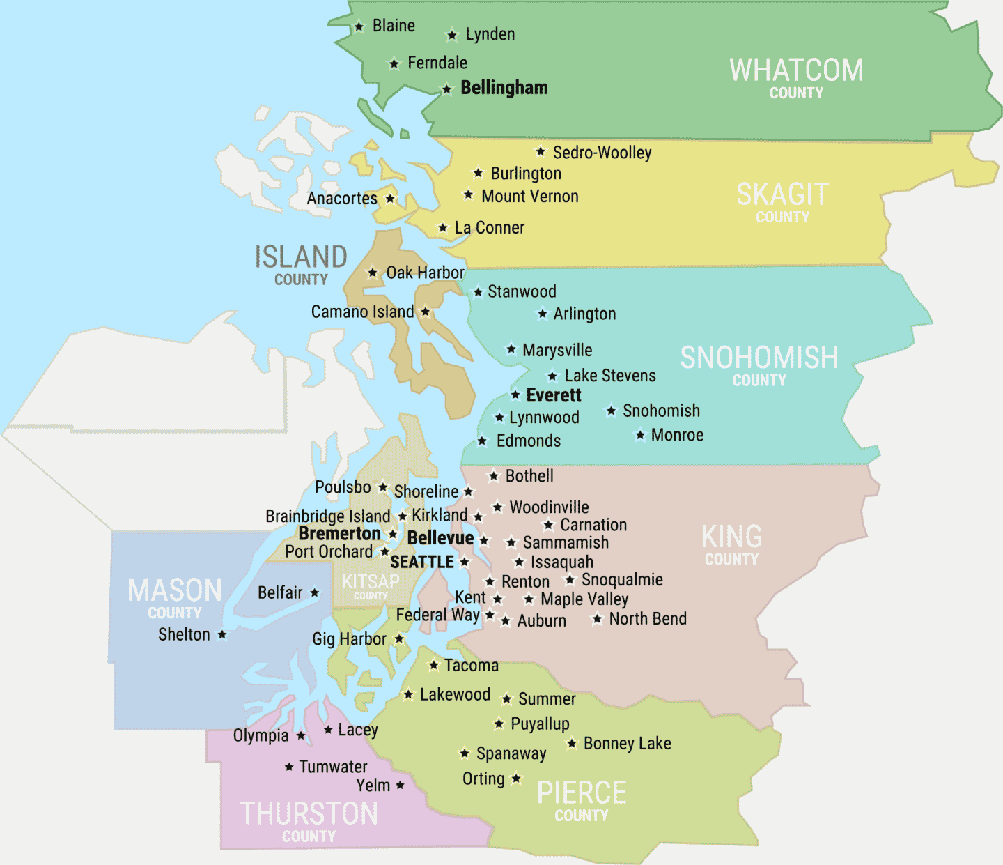 Cascade Pest Control Service Map