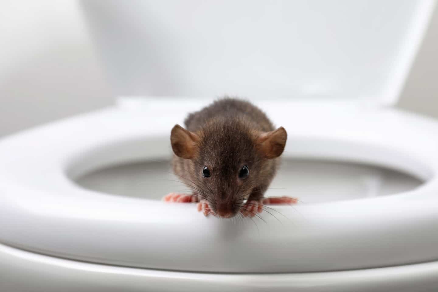 rat in toilet